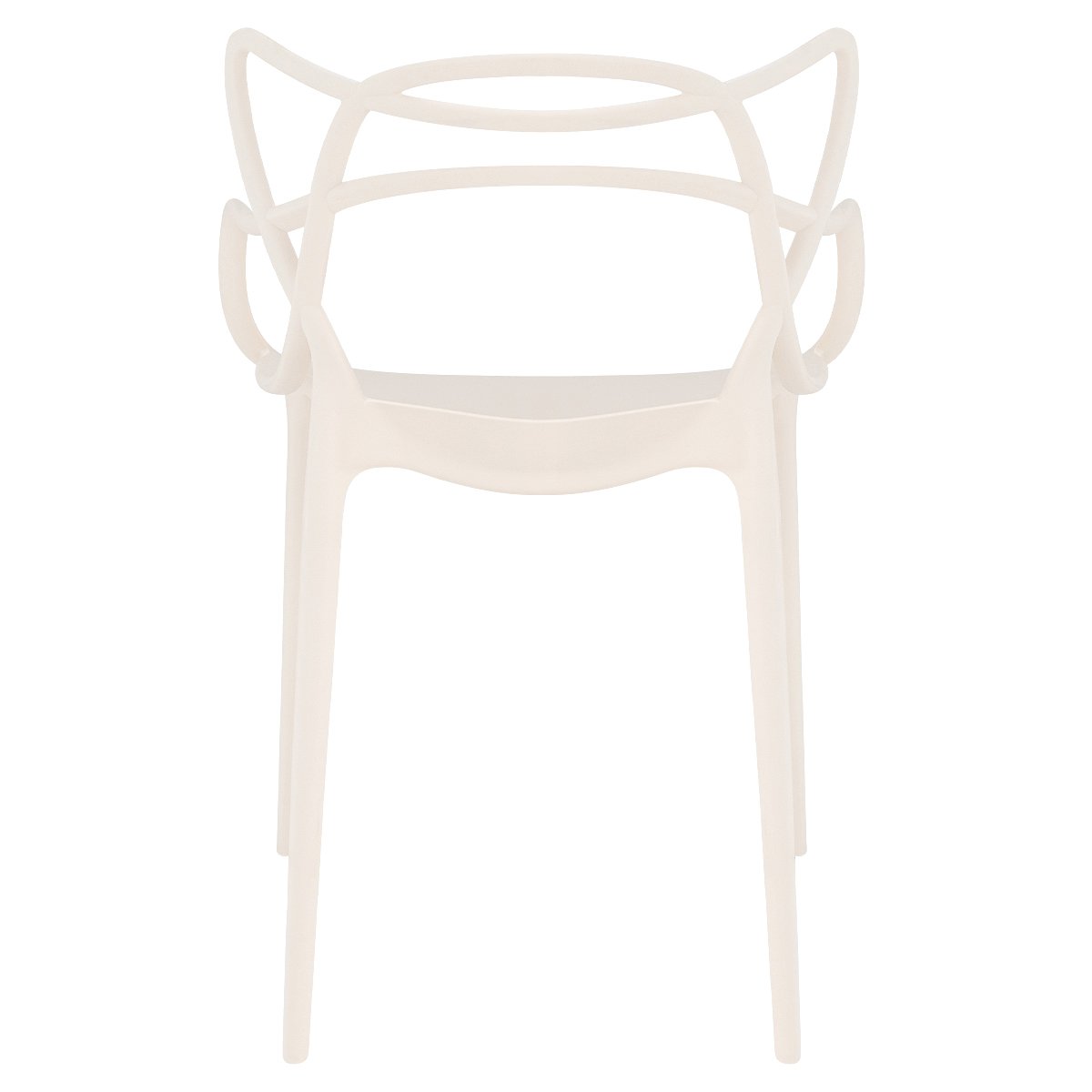 Kit 12 cadeiras design jantar cozinha Masters Allegra Creme