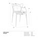 Kit 12 cadeiras design jantar cozinha Masters Allegra Creme