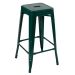 Kit 2 banquetas altas Iron Tolix 76 cm Verde Escuro