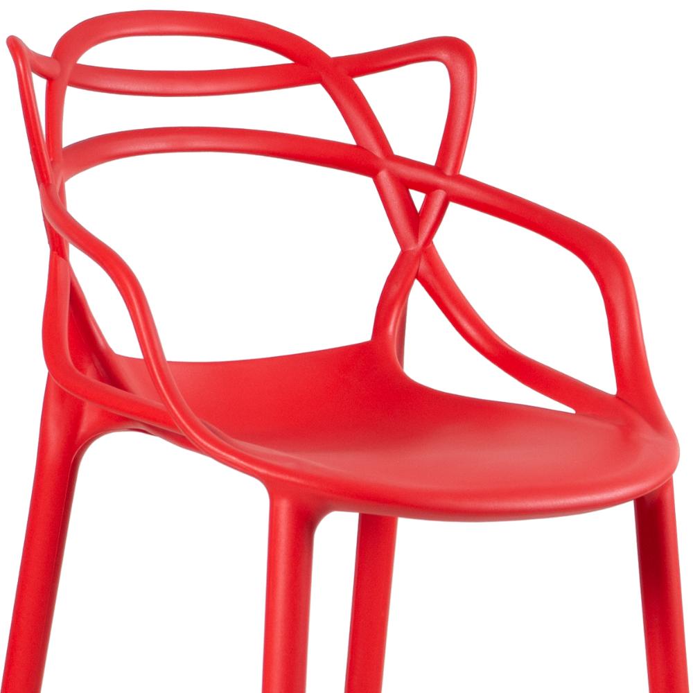 Kit 2 banquetas altas Masters Allegra Vermelho