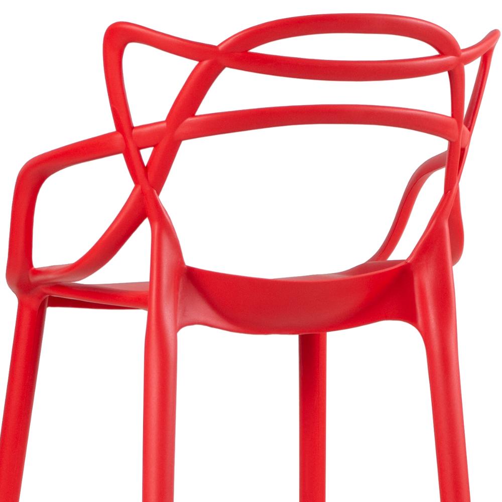 Kit 2 banquetas altas Masters Allegra Vermelho