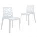 Kit 2 cadeiras Gruvyer jantar cozinha Branco
