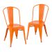Kit 2 cadeiras Iron Tolix Laranja