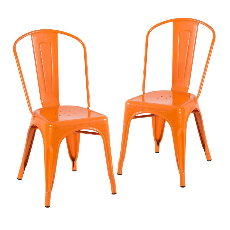 Kit 2 cadeiras Iron Tolix Laranja