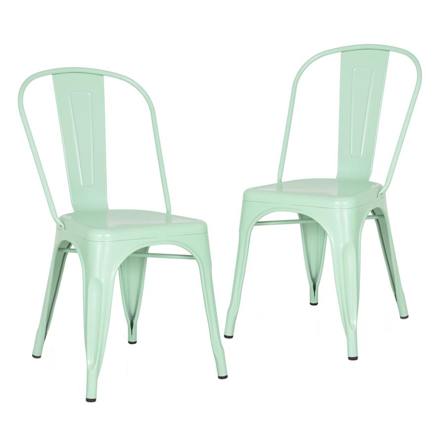 Kit 2 cadeiras Iron Tolix Verde claro