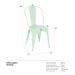 Kit 2 cadeiras Iron Tolix Verde claro