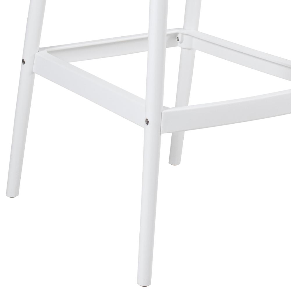 Kit 3 banquetas altas Masters Allegra 76 cm Branco