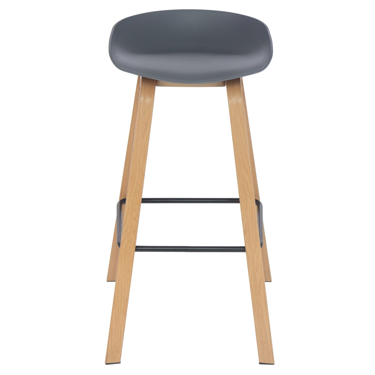 Kit 3 banquetas altas bancada cozinha Cassia BD 76 cm Cinza Escuro