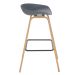 Kit 3 banquetas altas bancada cozinha Cassia BD 76 cm Cinza Escuro