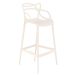 Kit 3 banquetas altas bancada cozinha Masters Allegra Creme