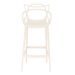 Kit 3 banquetas altas bancada cozinha Masters Allegra Creme