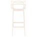 Kit 3 banquetas altas bancada cozinha Masters Allegra Creme
