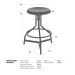 Kit 3 banquetas altas cozinha industrial loft aço giratória York Preto