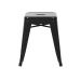 Kit 3 banquetas baixas Iron Tolix 45 cm Preto