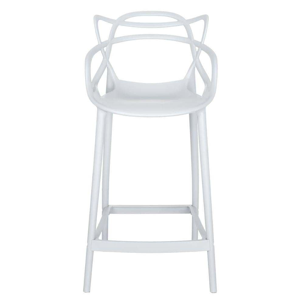 Kit 3 banquetas médias Masters Allegra 66 cm Branco
