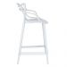 Kit 3 banquetas médias Masters Allegra 66 cm Branco