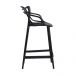 Kit 3 banquetas médias Masters Allegra 66 cm Preto