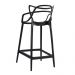 Kit 3 banquetas médias Masters Allegra 66 cm Preto