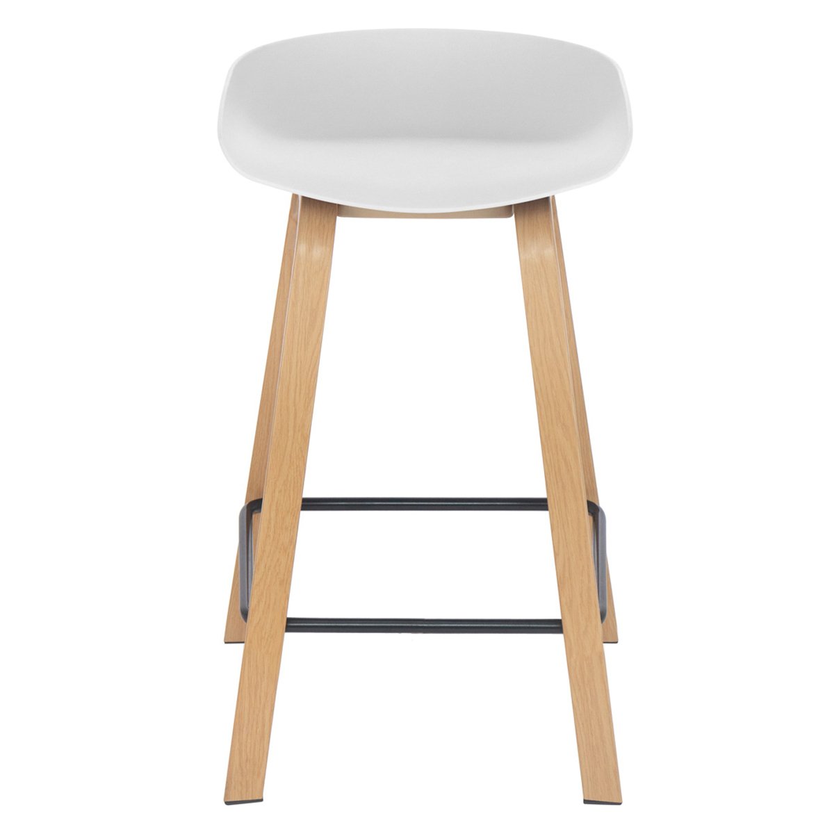 Kit 3 banquetas médias bancada cozinha Cassia BD 66 cm Branco