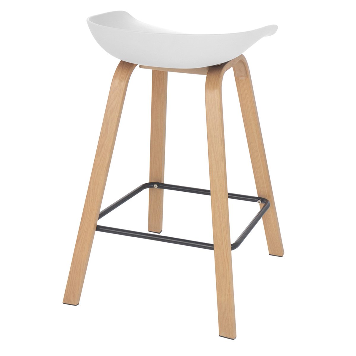 Kit 3 banquetas médias bancada cozinha Cassia BD 66 cm Branco