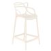 Kit 3 banquetas médias bancada cozinha Masters Allegra 66 cm Creme