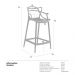 Kit 3 banquetas médias bancada cozinha Masters Allegra 66 cm Creme