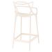 Kit 3 banquetas médias bancada cozinha Masters Allegra 66 cm Creme