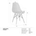 Kit 3 cadeiras Charles Eames Eiffel DSW com pés de madeira clara Cinza névoa