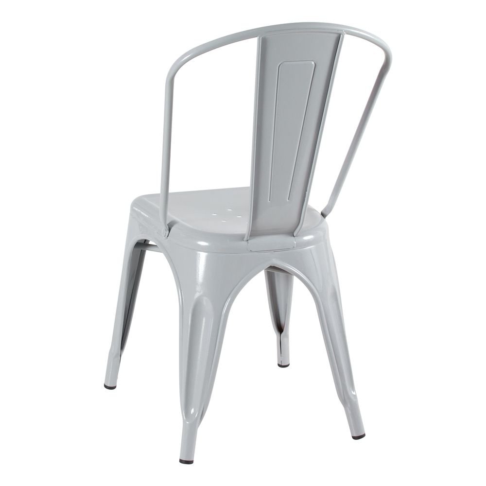 Kit 3 cadeiras Iron Tolix design indutrial jantar cozinha Rosa claro