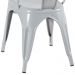 Kit 3 cadeiras Iron Tolix design indutrial jantar cozinha Rosa claro