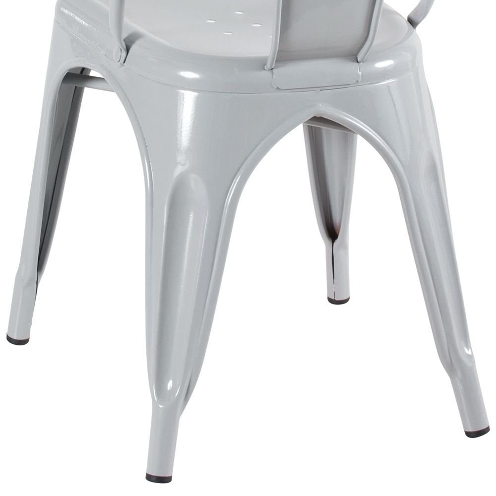 Kit 3 cadeiras Iron Tolix design indutrial jantar cozinha Rosa claro
