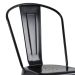 Kit 32 cadeiras Iron Tolix design indutrial jantar cozinha Preto semibrilho