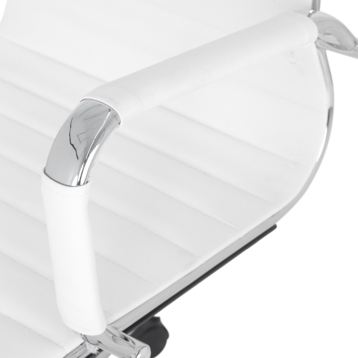 Kit 4 Cadeiras escritório Esteirinha Diretor Home office - Branco