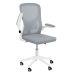 Kit 4 Cadeiras escritório rodizio office Bytes Cinza Claro