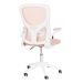 Kit 4 Cadeiras escritório rodizio office Bytes Rosa claro