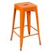 Kit 4 banquetas altas Iron Tolix 76 cm Laranja
