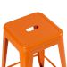 Kit 4 banquetas altas Iron Tolix 76 cm Laranja