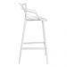 Kit 4 banquetas altas Masters Allegra 76 cm Branco