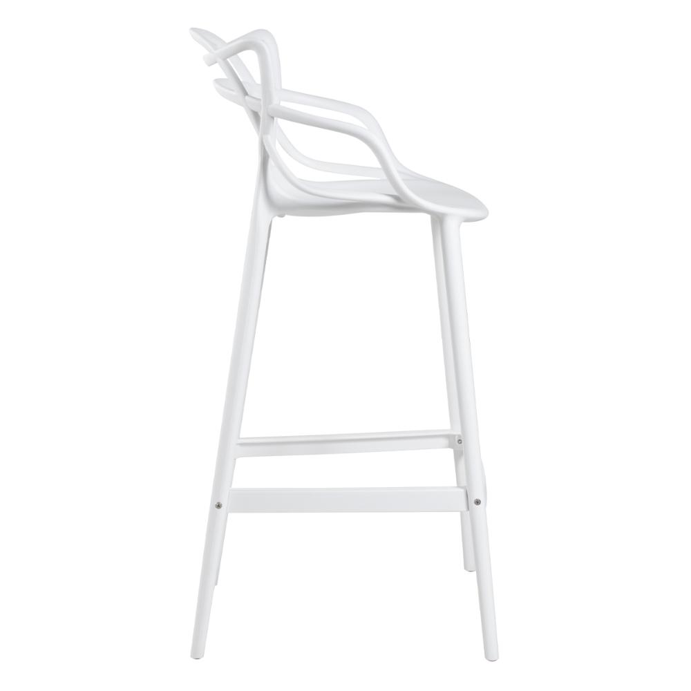 Kit 4 banquetas altas Masters Allegra 76 cm Branco