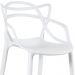 Kit 4 banquetas altas Masters Allegra 76 cm Branco