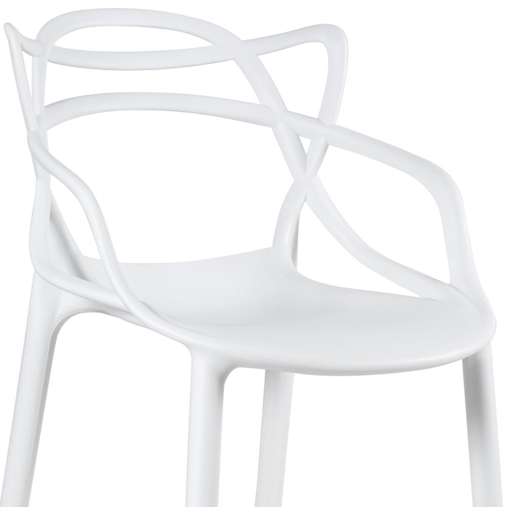 Kit 4 banquetas altas Masters Allegra 76 cm Branco