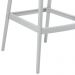 Kit 4 banquetas altas Masters Allegra 76 cm Cinza claro