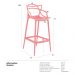 Kit 4 banquetas altas Masters Allegra 76 cm Vermelho