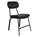 Kit 4 cadeiras + 2 banquetas estofadas industrial Loft Vintage Boston Preto
