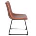 Kit 4 cadeiras + 2 banquetas estofadas industrial Loft Vintage Brusque Caramelo