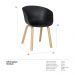 Kit 4 cadeiras Cassia Preto