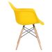 Kit 4 cadeiras Charles Eames DAW com braços + 6 cadeiras Eiffel DSW Amarelo