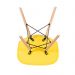 Kit 4 cadeiras Charles Eames DAW com braços + 6 cadeiras Eiffel DSW Amarelo