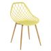 Kit 4 cadeiras Clarice Cleo Amarelo