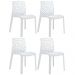 Kit 4 cadeiras Gruvyer jantar cozinha Branco